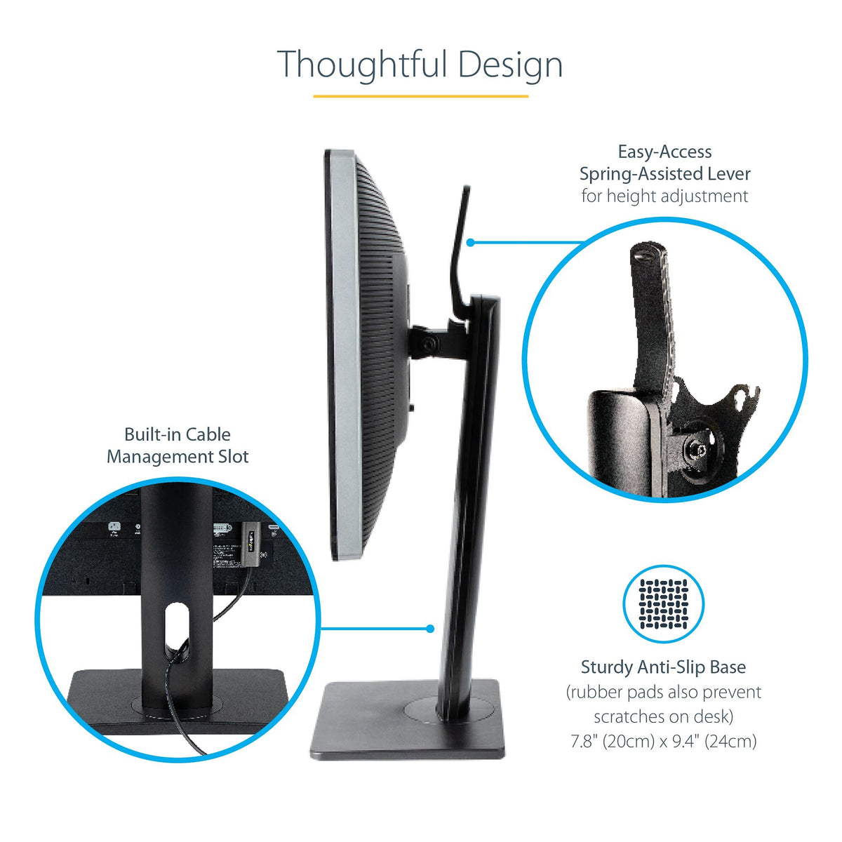 StarTech.com FPPNEUSTND - Desk monitor stand for 81.3 cm (32&quot;) to 86.4 cm (34&quot;)