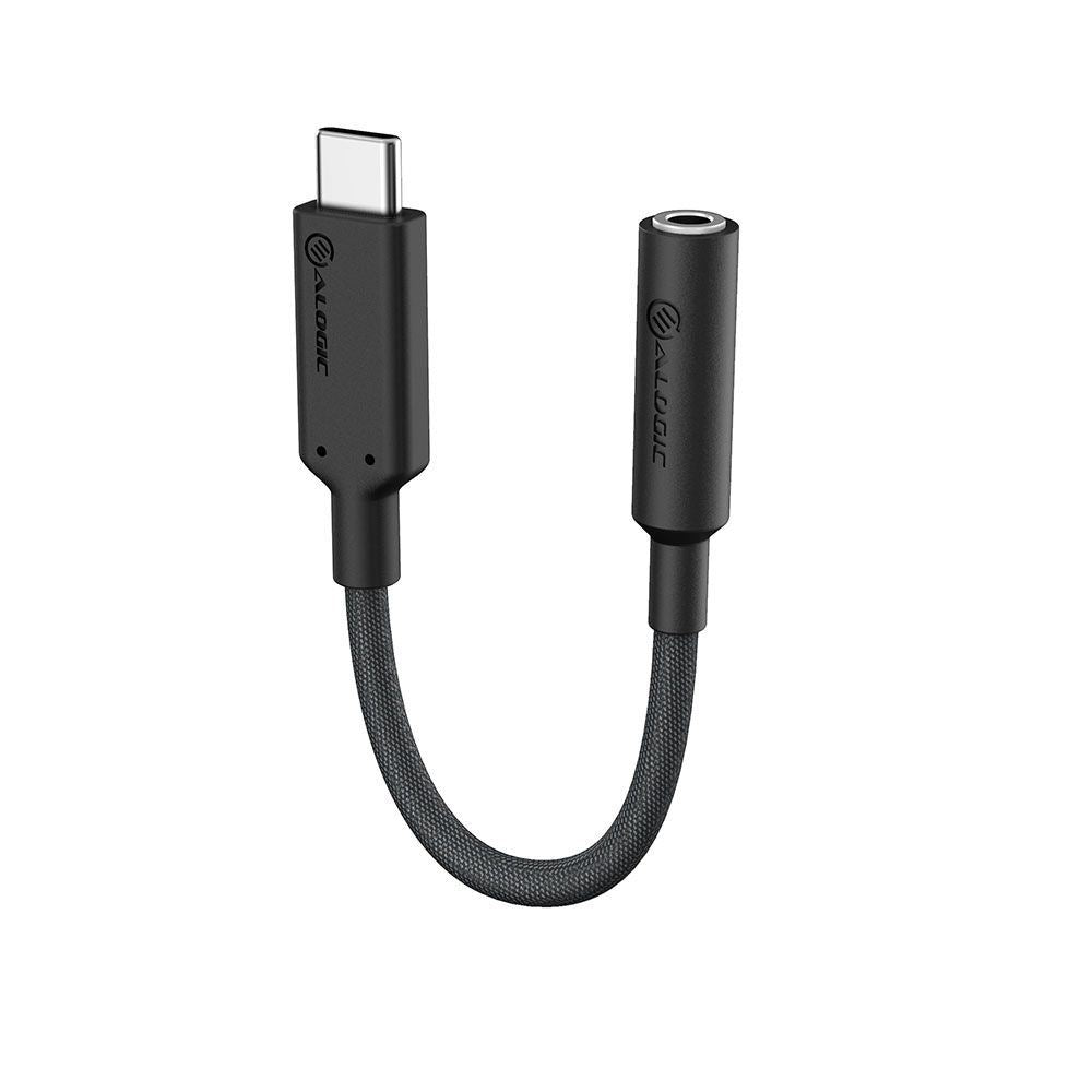 ALOGIC ELPC35A-BK mobile phone cable Black 0.1 m USB-C 3.5 mm