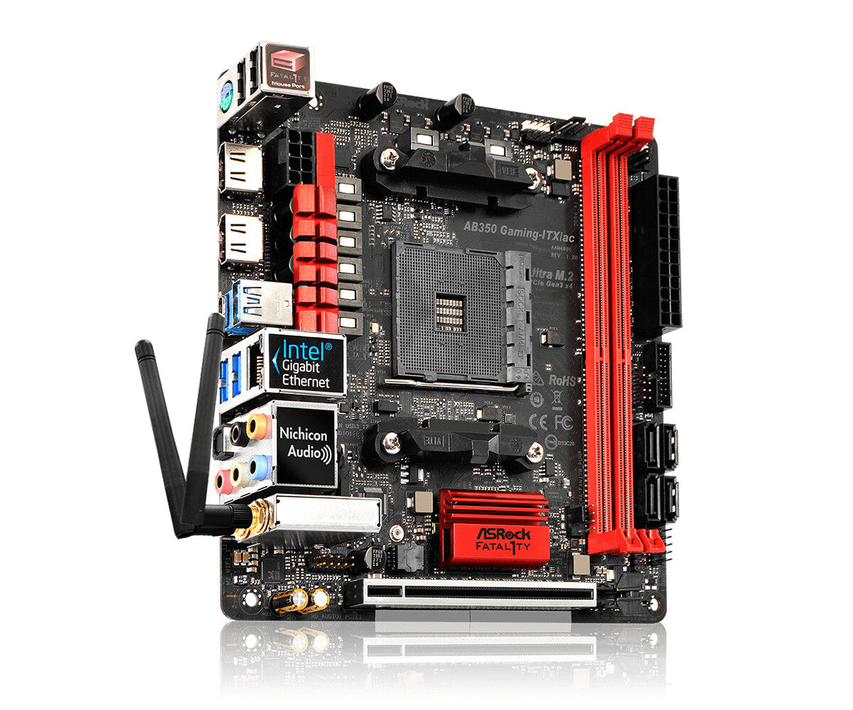 Asrock Fatal1ty AB350 Gaming-ITX/ac mini ITX motherboard - AMD B350 Socket AM4