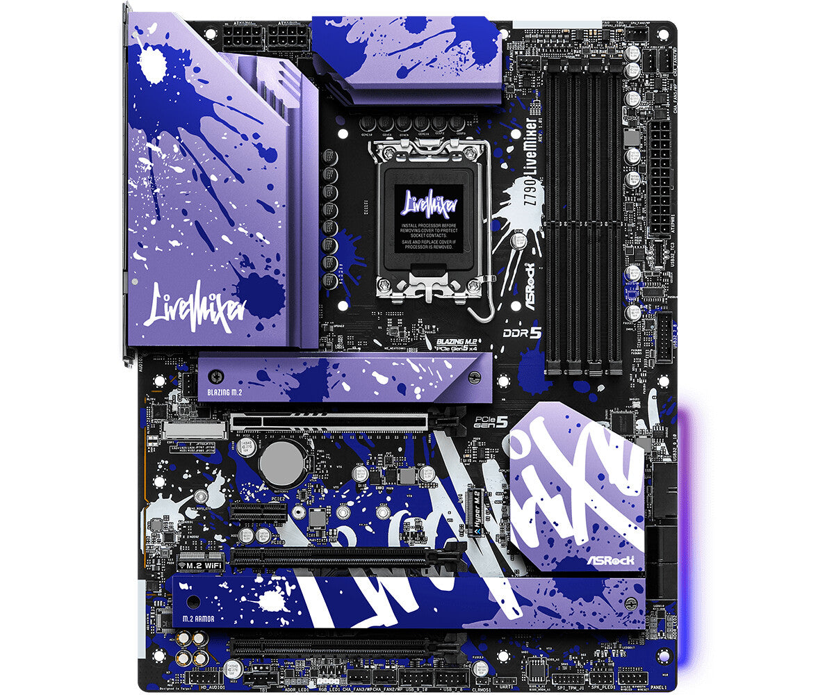 Asrock Z790 LiveMixer ATX motherboard - Intel Z790 LGA 1700