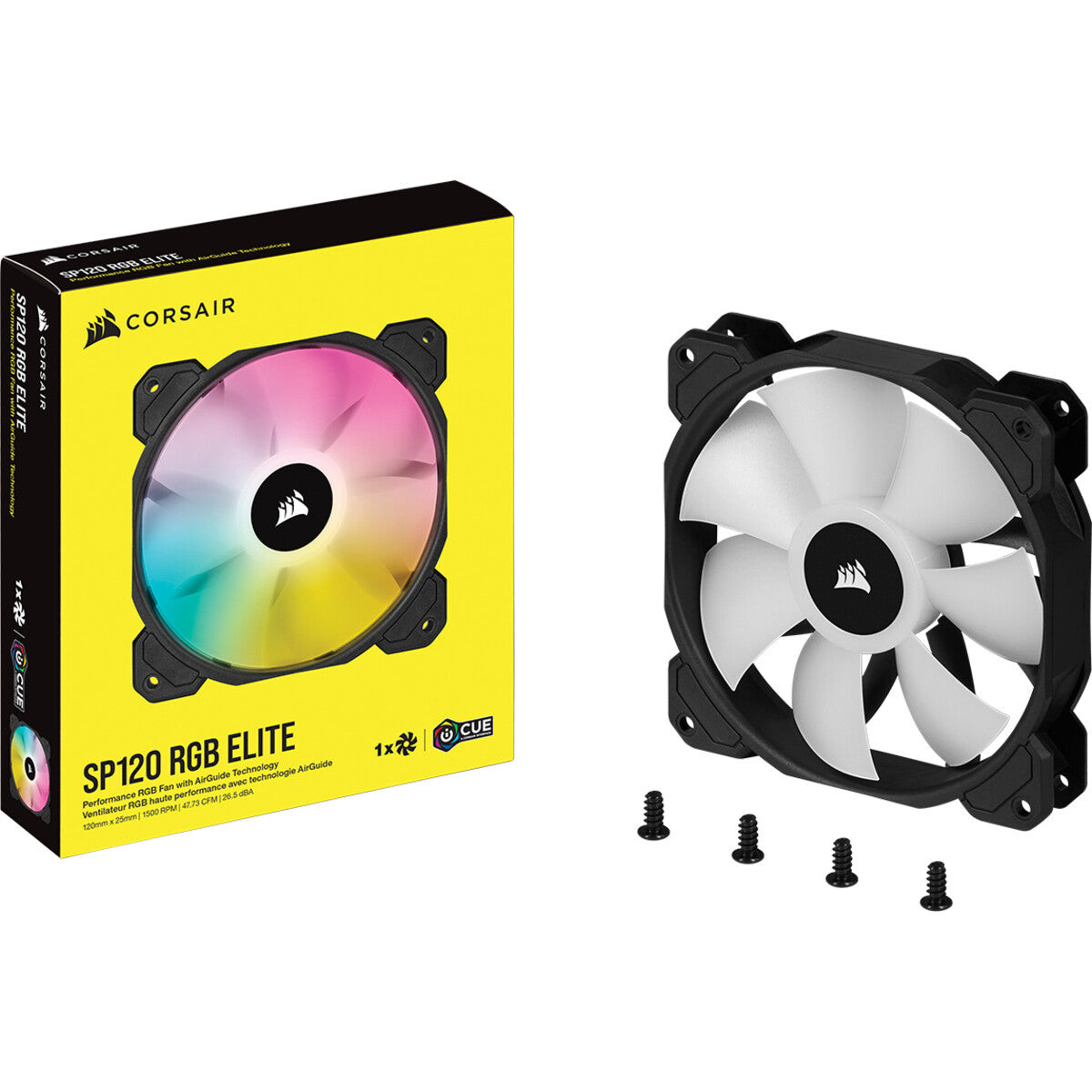 Corsair SP120 RGB ELITE - Computer Case Fan in Black - 120mm