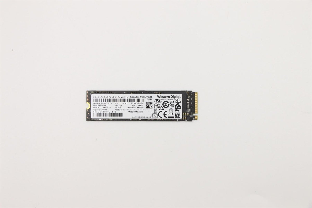 Lenovo 5SS0V26411 internal solid state drive M.2 256 GB PCI Express 3.0