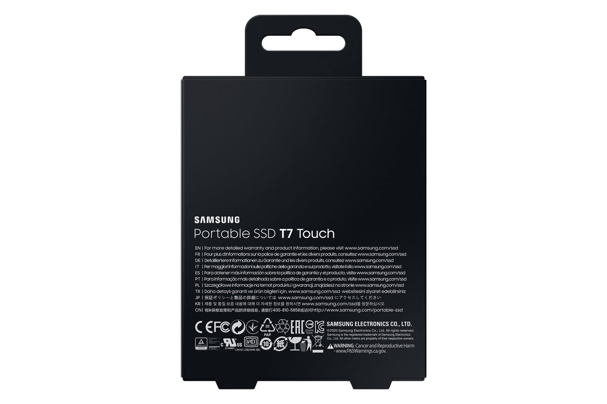 Samsung Portable SSD T7 Touch in Black - 1TB