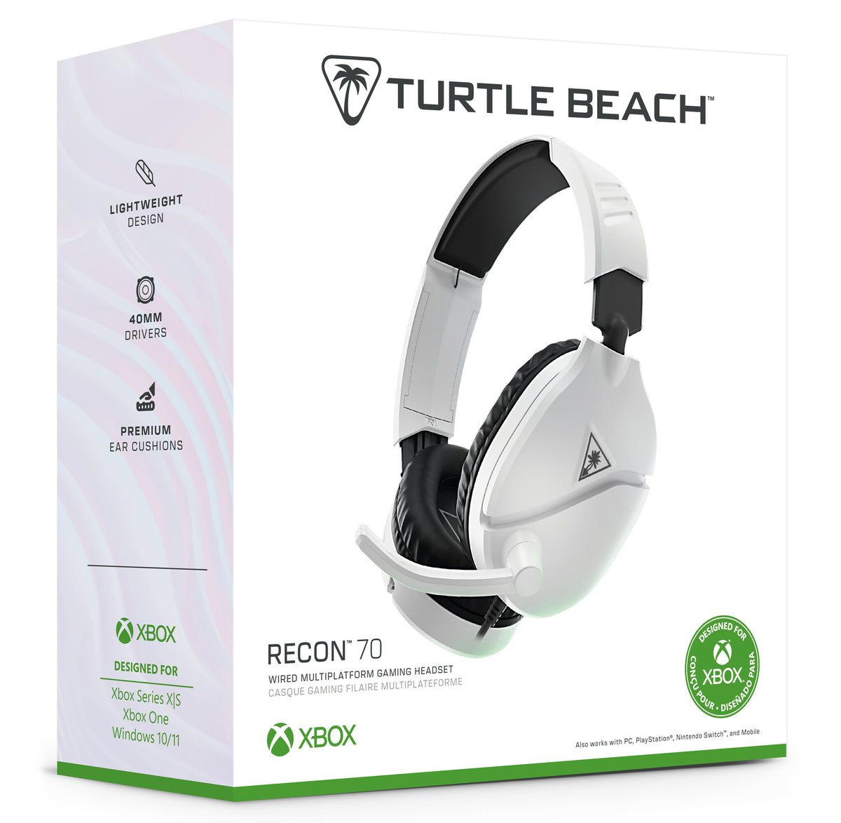 Turtle Beach Recon 70 - Wired Gaming Headset for Xbox Series X|S in White