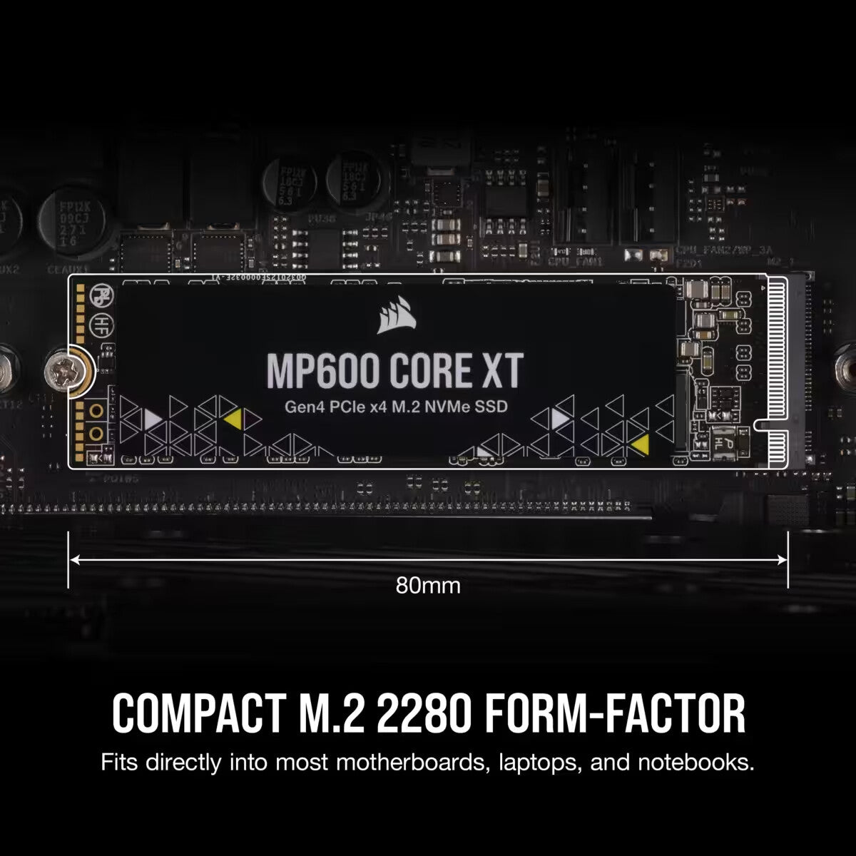 Corsair MP600 CORE XT - PCI Express 4.0 NVMe QLC 3D NAND M.2 SSD - 2 TB