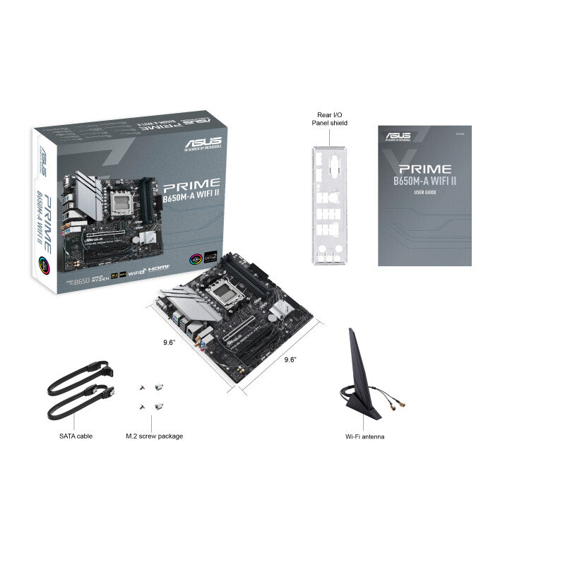 ASUS PRIME B650M-A WIFI II micro ATX motherboard - AMD B650 Socket AM5