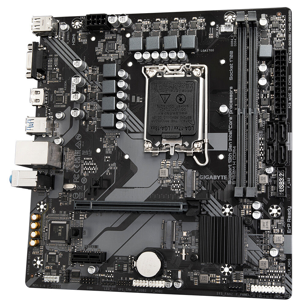 Gigabyte B760M H DDR4 (rev. 1.0) micro ATX motherboard - Intel B760 Express LGA 1700