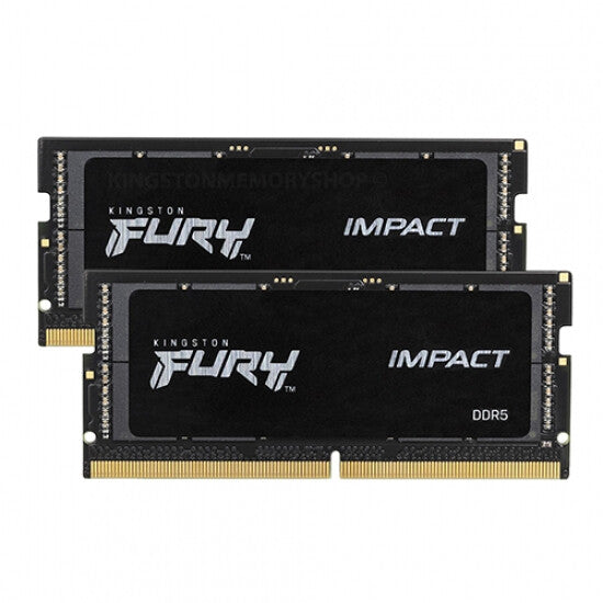 Kingston Technology FURY Impact - 32 GB 2 x 16 GB 2400 MHz DDR5 SO-DIMM memory module