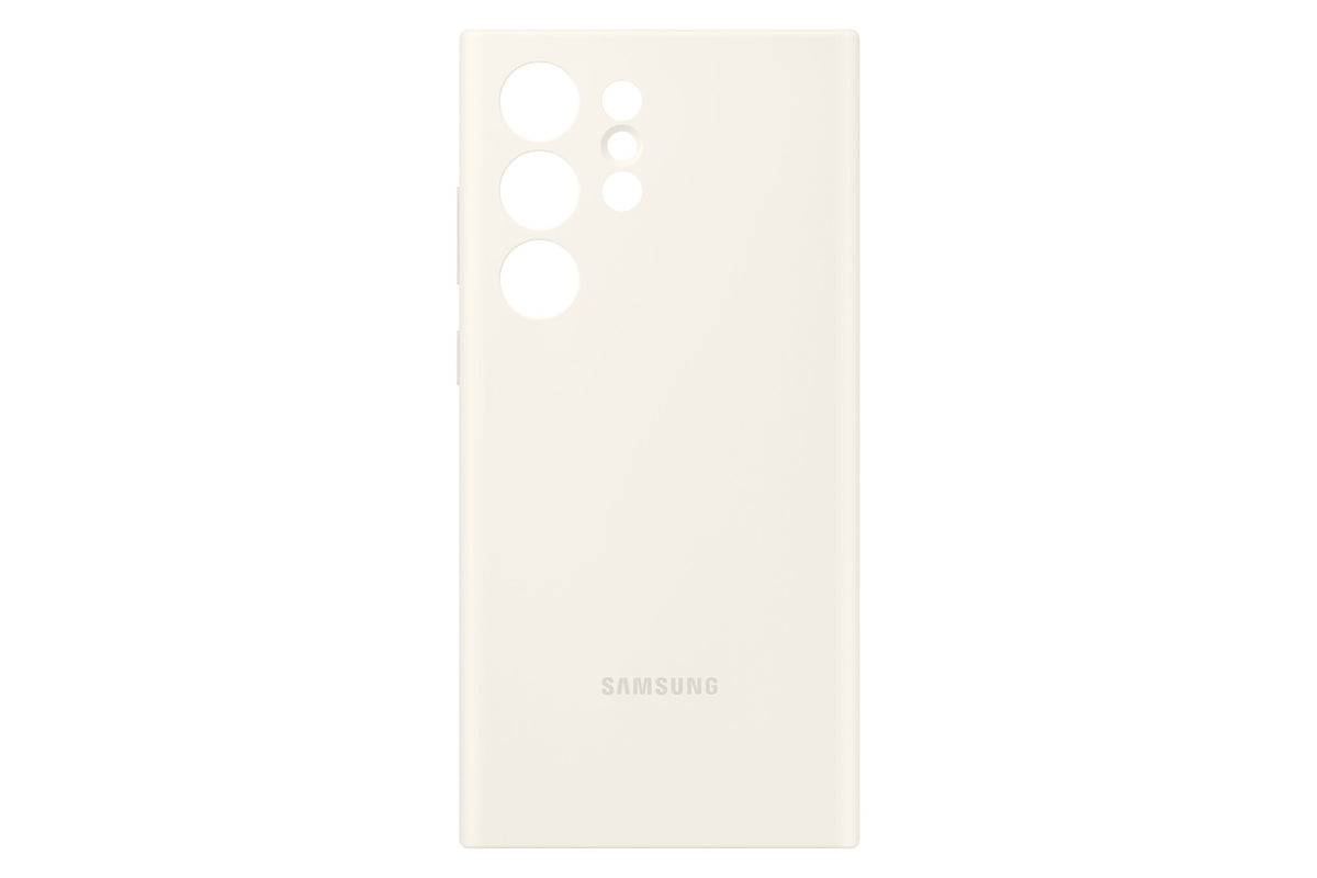 Samsung Silicone Case for Galaxy S23 Ultra in Cream