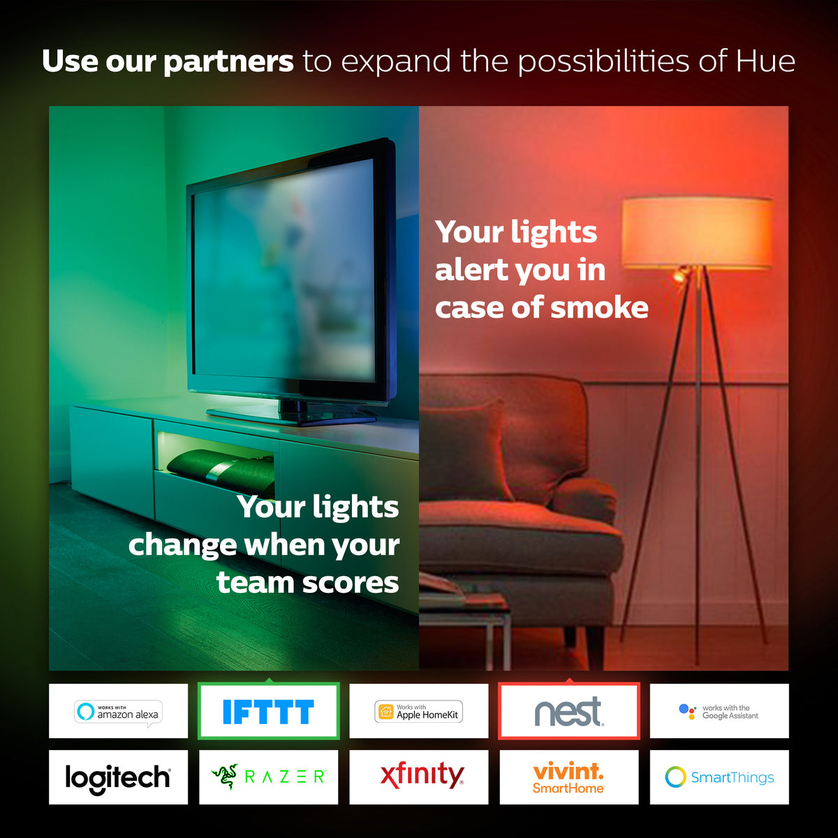 Philips Hue Lily Outdoor Lights Base Kit in Black - White and colour ambience (Pack of 3 &amp; Bridge)