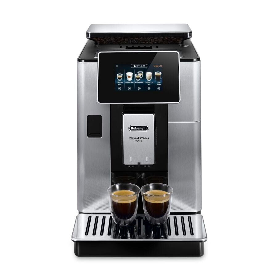 De&#39;Longhi PrimaDonna Soul ECAM610.75.MB - Fully Automatic Bean to Cup Coffee Machine in Metal Black