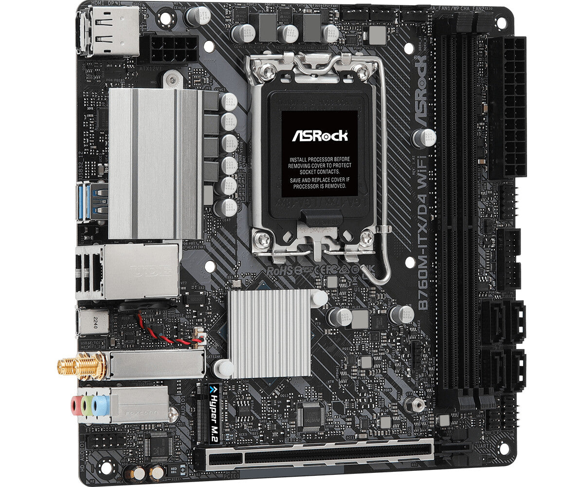 Asrock B760M-ITX/D4 WiFi mini ITX motherboard - Intel B760 LGA 1700