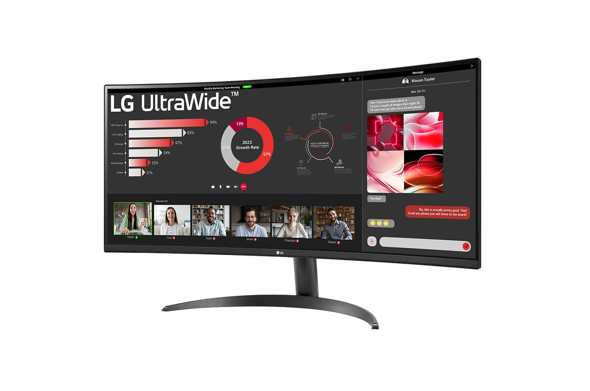 LG 34WR50QC-B - 86.4 cm (34&quot;) - 3440 x 1440 pixels UltraWide QHD LCD Monitor