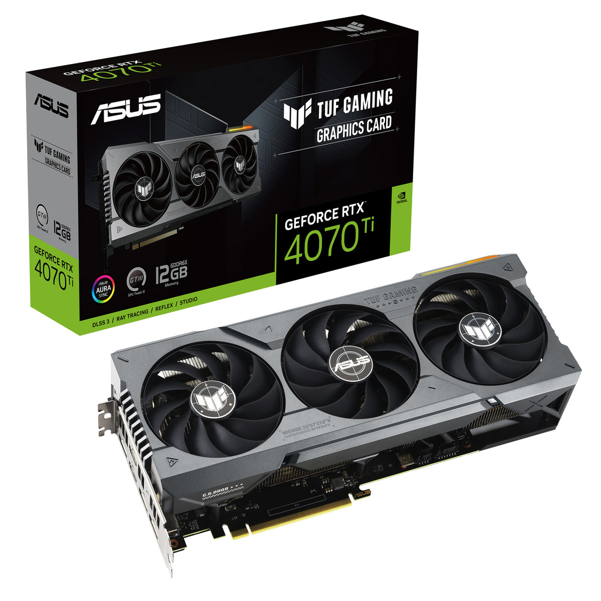 ASUS TUF Gaming - NVIDIA 12 GB GDDR6X GeForce RTX 4070 Ti graphics card