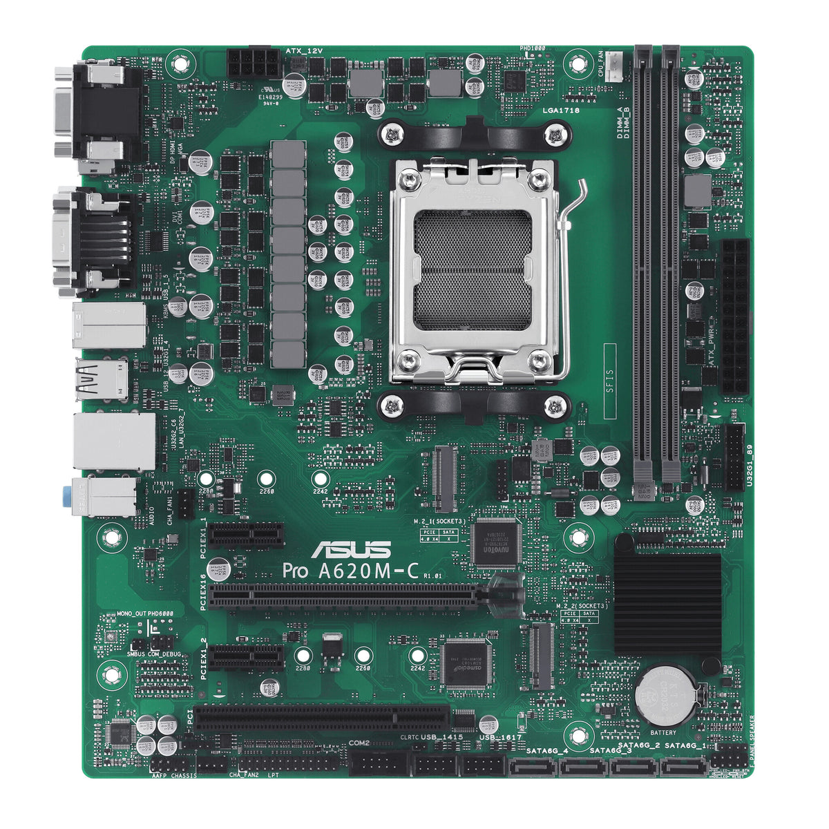 ASUS PRO A620M-C-CSM micro ATX motherboard - AMD A620 Socket AM5