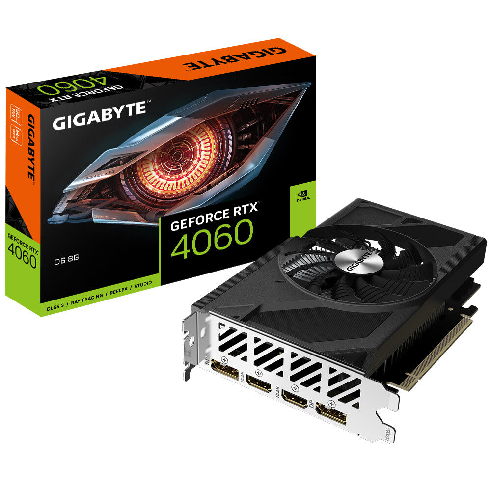 Gigabyte D6 - NVIDIA 8 GB GDDR6 GeForce RTX 4060 graphics card