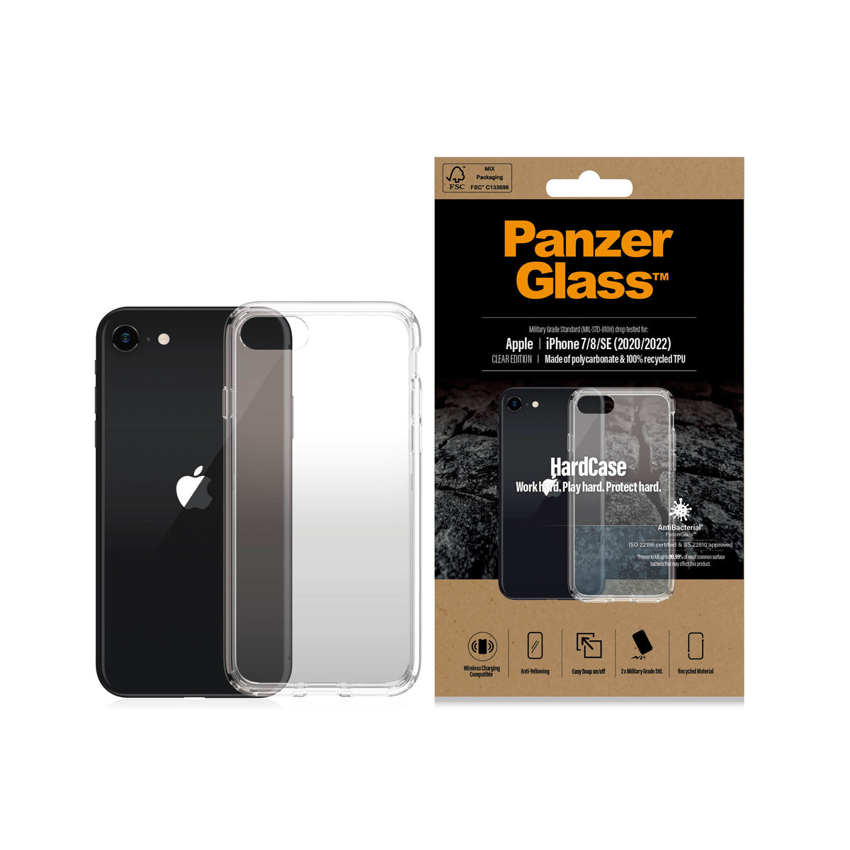 PanzerGlass ® HardCase for iPhone SE (2020/2022) / 7 / 8 in Transparent