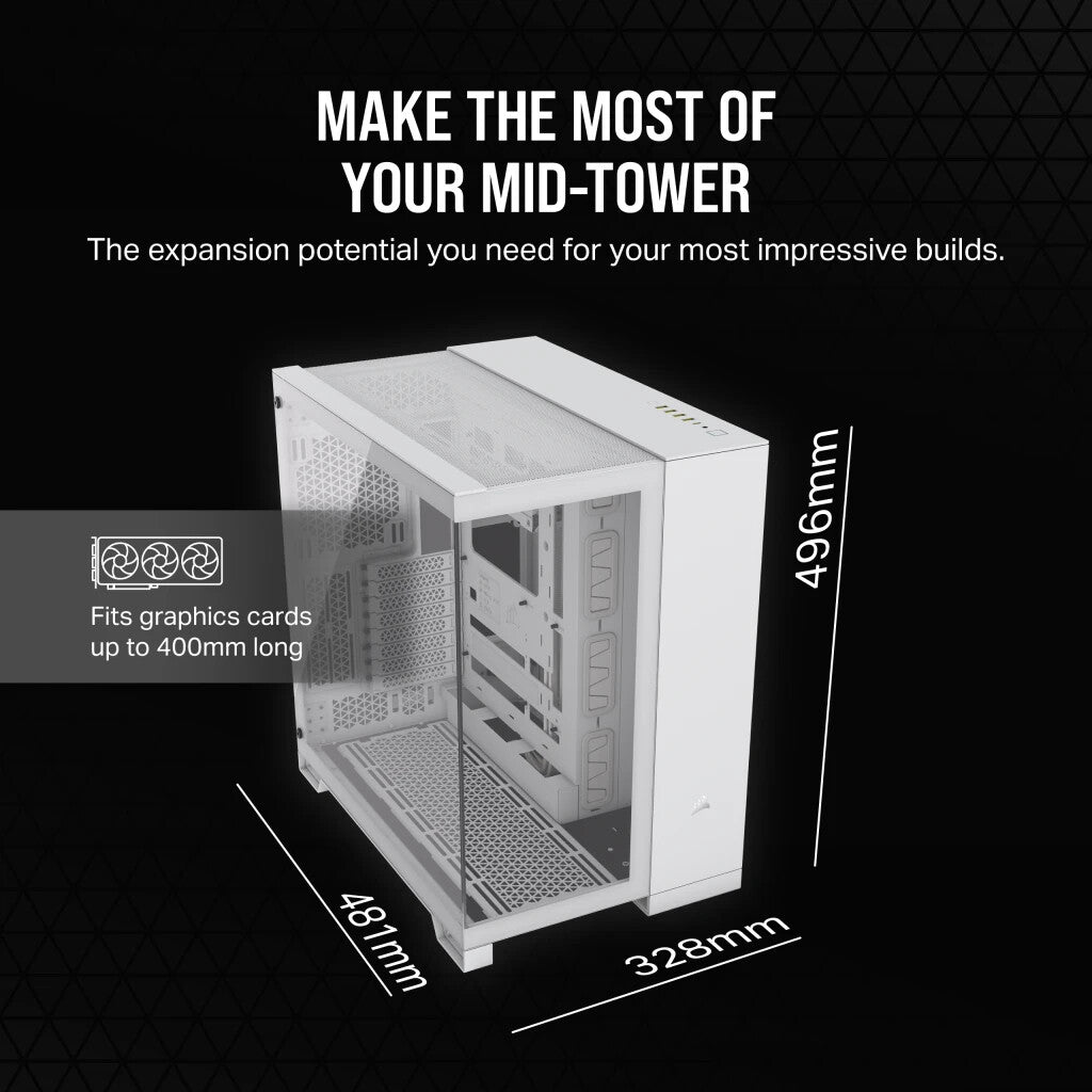 Corsair 6500X - ATX Mid Tower Case in White