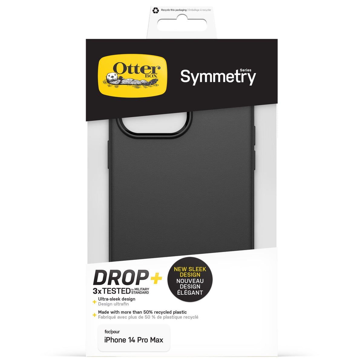 OtterBox Symmetry Case for iPhone 14 Pro Max in Black