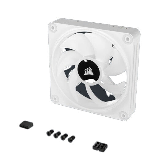 Corsair iCUE LINK QX120 RGB - Computer Case Fan in White - 120mm (Pack of 3)