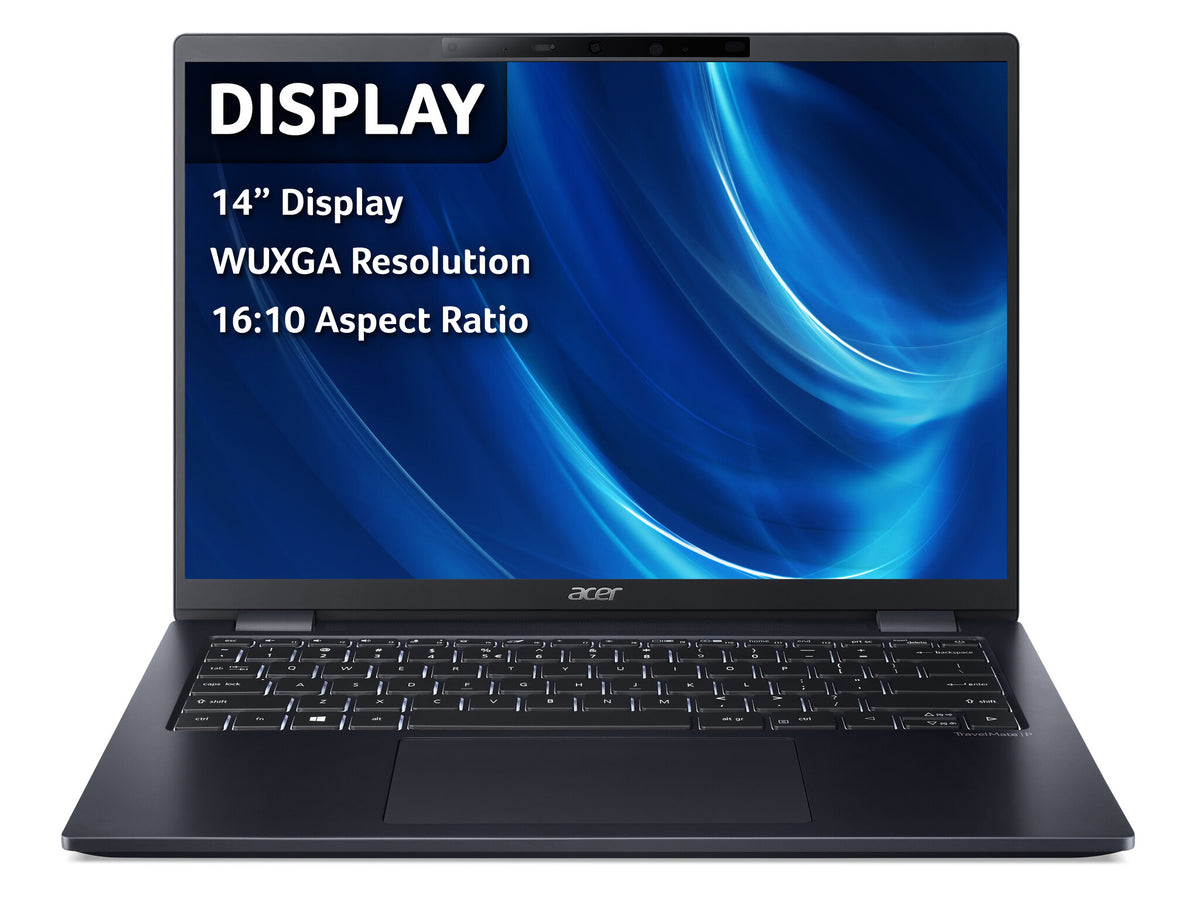 Acer TravelMate P6 TMP614-52 Laptop - 35.6 cm (14&quot;) - Intel® Core™ i7-1185G7 - 16 GB LPDDR4x-SDRAM - 512 GB SSD - Wi-Fi 6 - Windows 11 Pro - Black