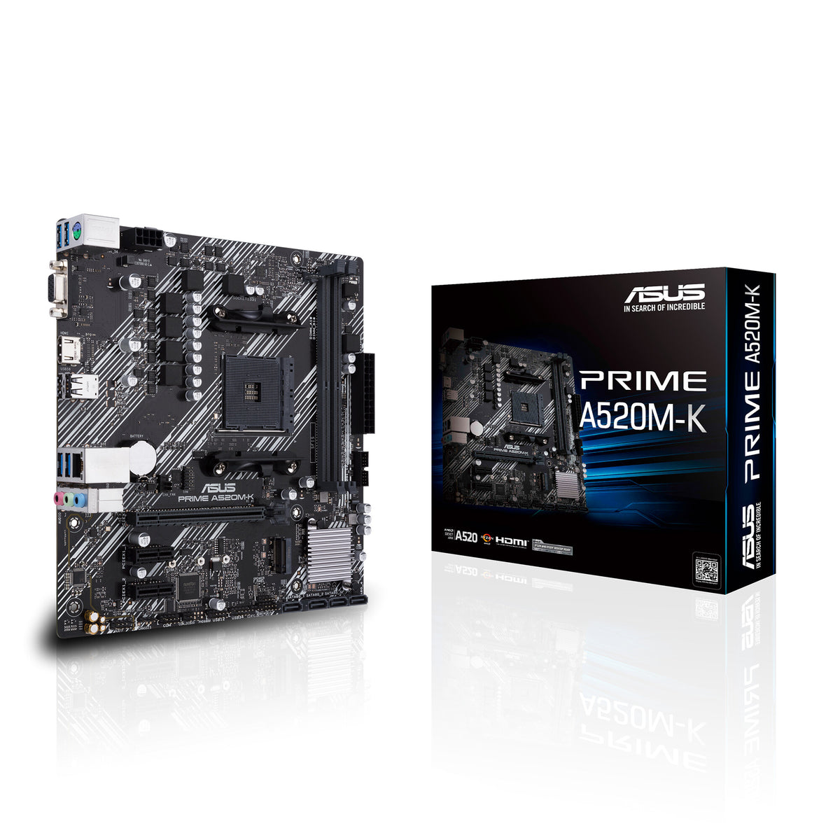 ASUS PRIME A520M-K micro ATX motherboard - AMD A520 Socket AM4