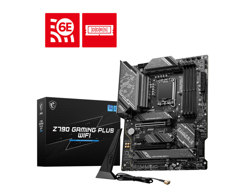 MSI Z790 GAMING PLUS WIFI ATX motherboard - Intel Z790 LGA 1700