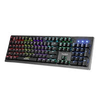 Marvo Scorpion KG909 - USB Wired RGB Mechanical Gaming Keyboard in Black (QWERTY UK English)