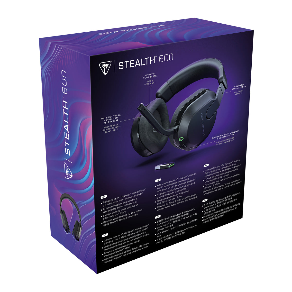 Turtle Beach Stealth 600 (3rd Gen) - Wireless Bluetooth Gaming Headset in Black