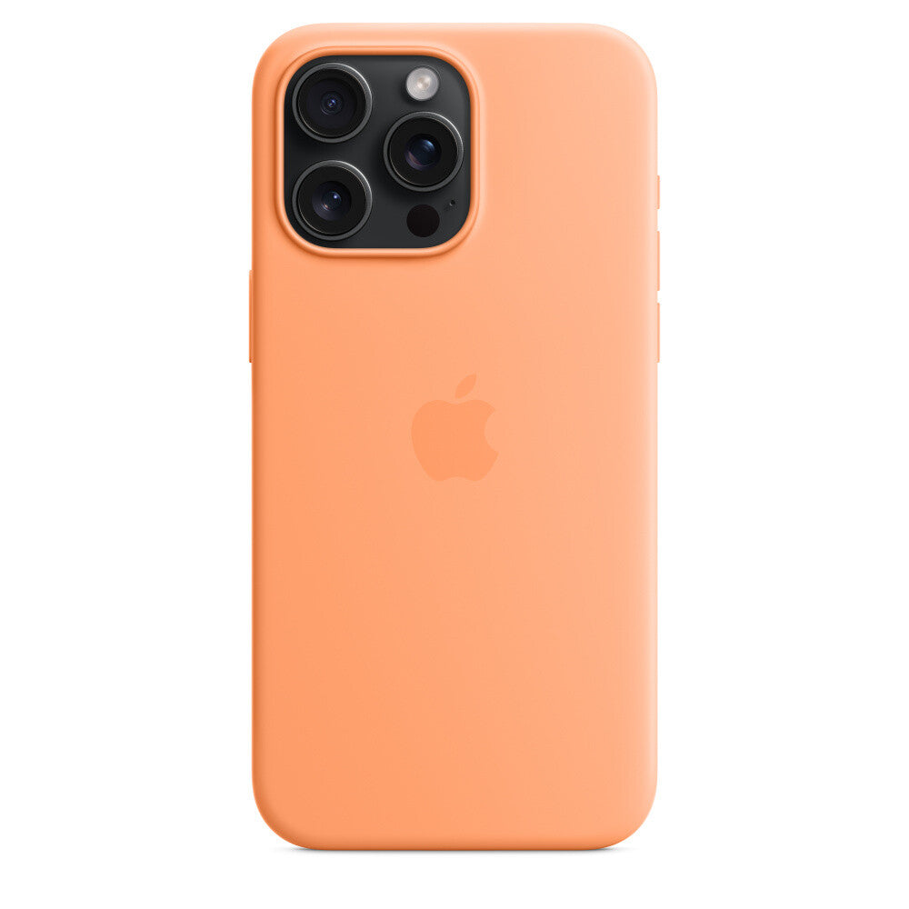 Apple mobile phone case with MagSafe for iPhone 15 Pro Max in Orange Sorbet