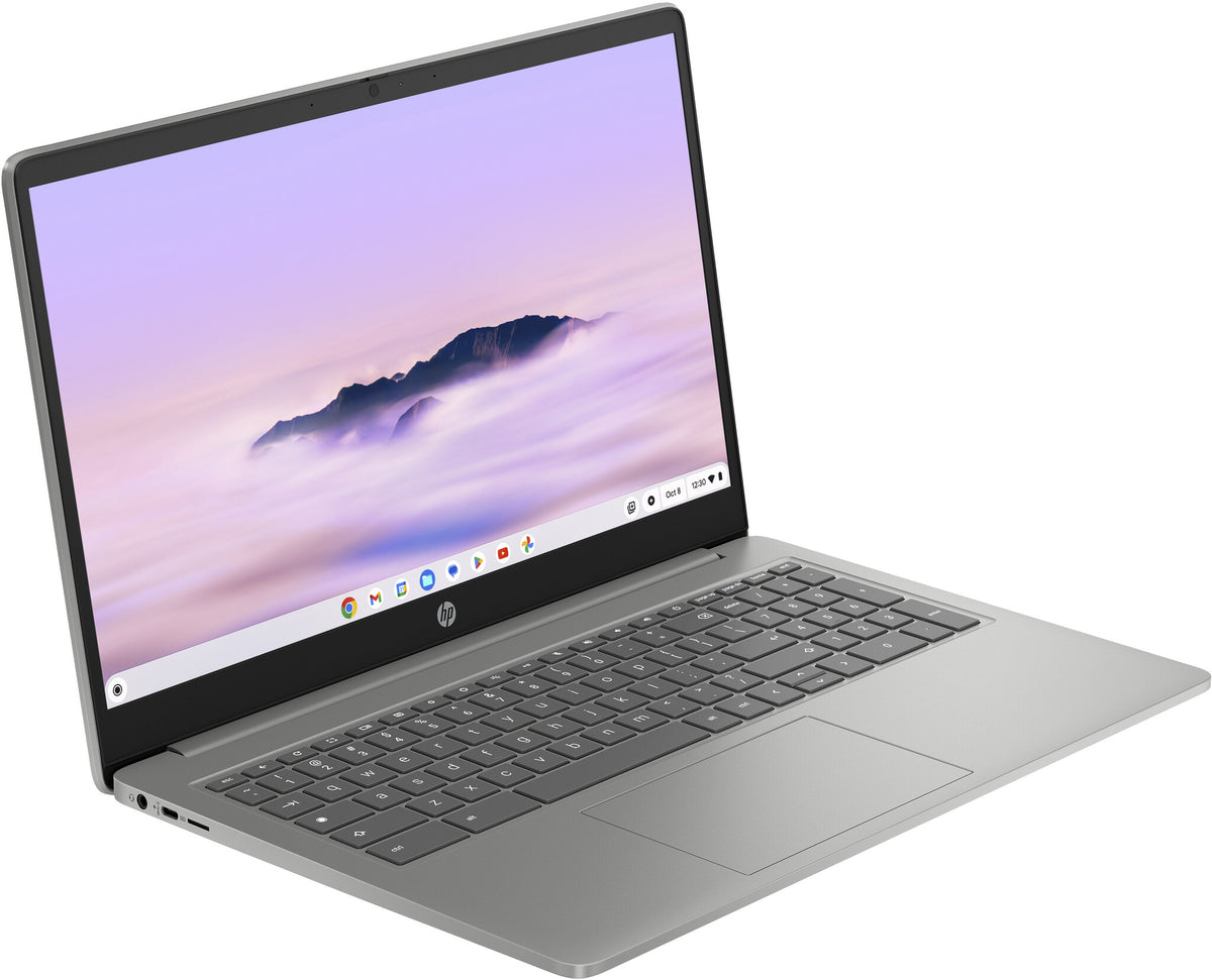 HP Chromebook Plus - 39.6 cm (15.6&quot;) - Intel® Core™ i3-N305 - 8 GB LPDDR5-SDRAM - 256 GB Flash - Wi-Fi 6 - ChromeOS - Silver