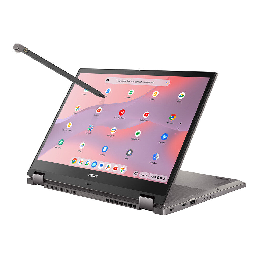 ASUS Chromebook CX34 Flip - 35.6 cm (14&quot;) - Touchscreen - Intel® Core™ i3-1215U - 8 GB LPDDR4x-SDRAM - 256 GB SSD - Wi-Fi 6E - ChromeOS - Grey