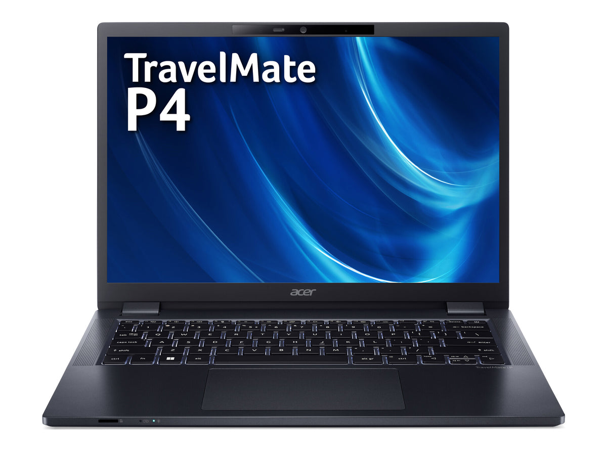 Acer TravelMate P4 TMP414-52 Laptop - 35.6 cm (14&quot;) - Intel® Core™ i5-1240P - 8 GB DDR4-SDRAM - 512 GB SSD - Wi-Fi 6E - Windows 11 Pro - Blue