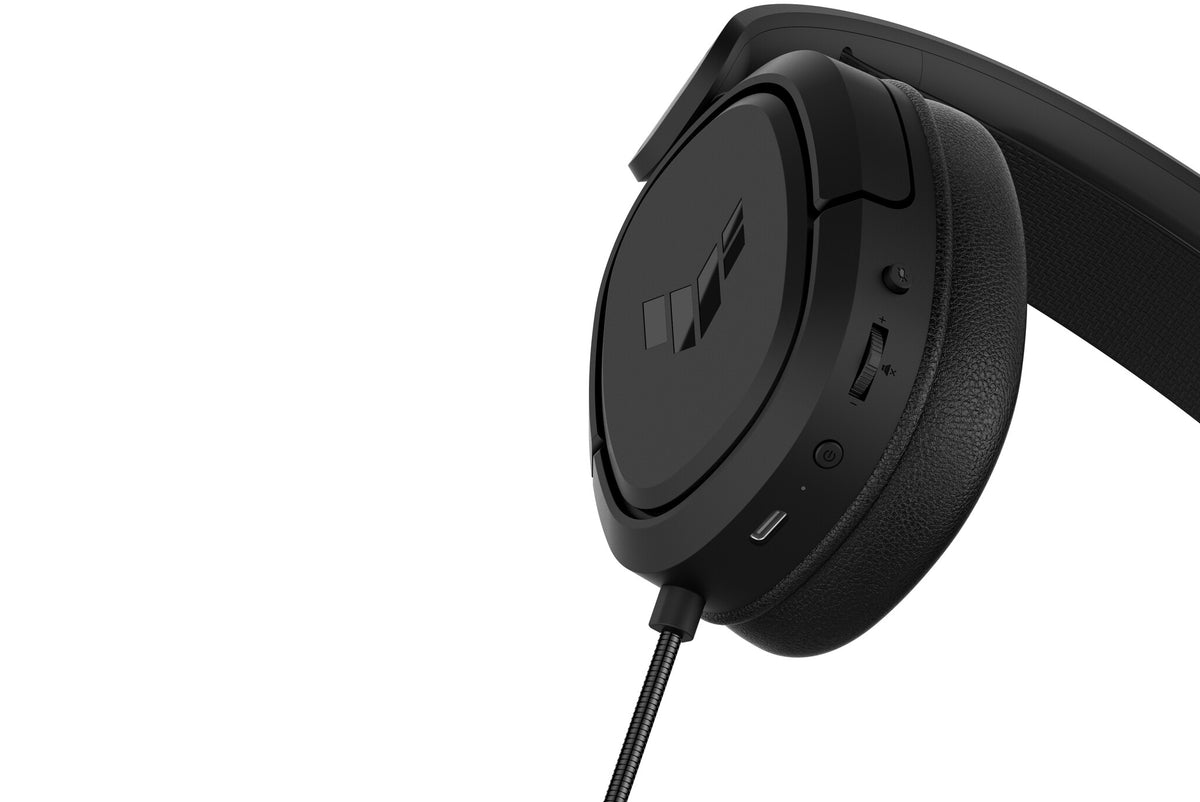 ASUS TUF Gaming H1 - USB Type-C Wired + Wireless Gaming Headset in Black