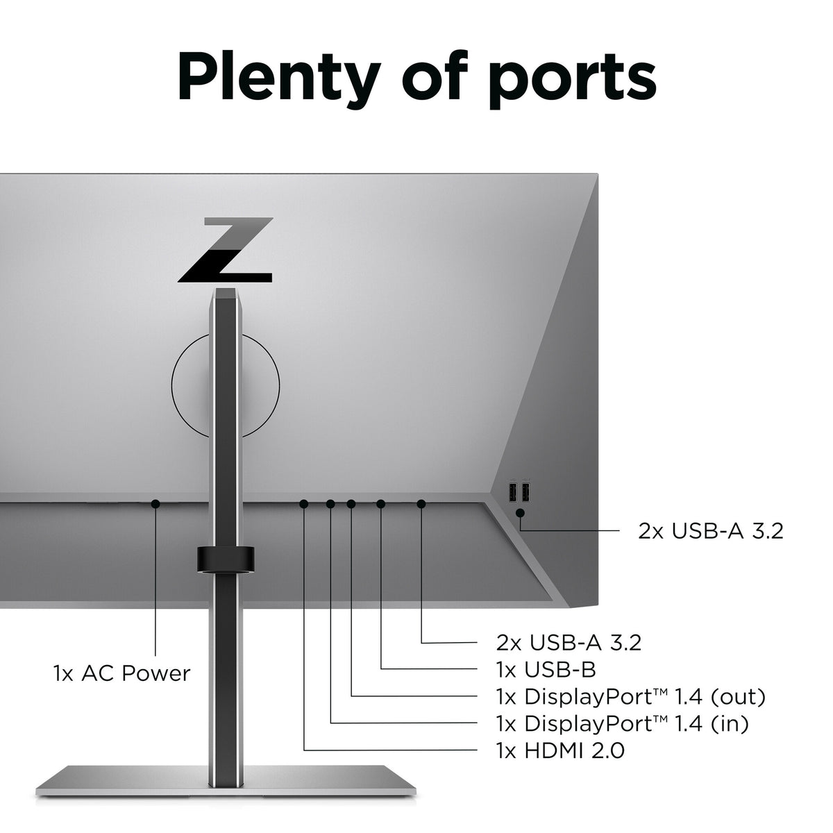 HP Z24Q G3 - 60.5 cm (23.8&quot;) - 2560 x 1440 pixels Quad HD Monitor