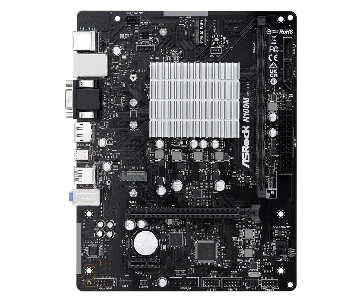 Asrock N100M NA micro ATX motherboard - Integrated CPU