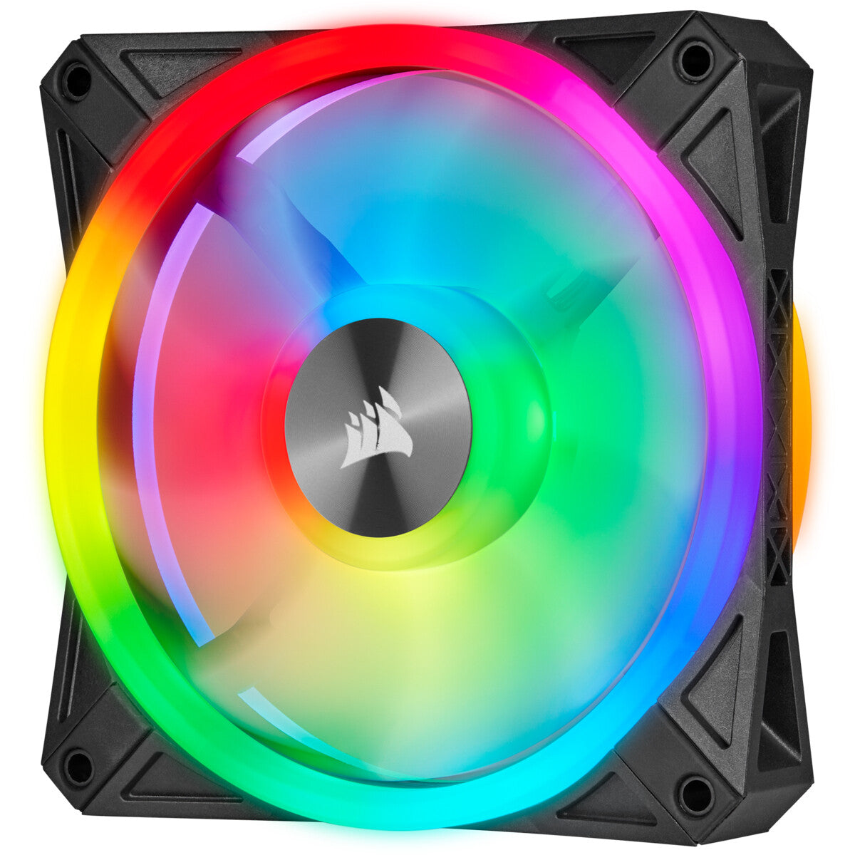 Corsair iCUE QL120 RGB - Computer Case Fan in Black / White - 120mm (Pack of 3)