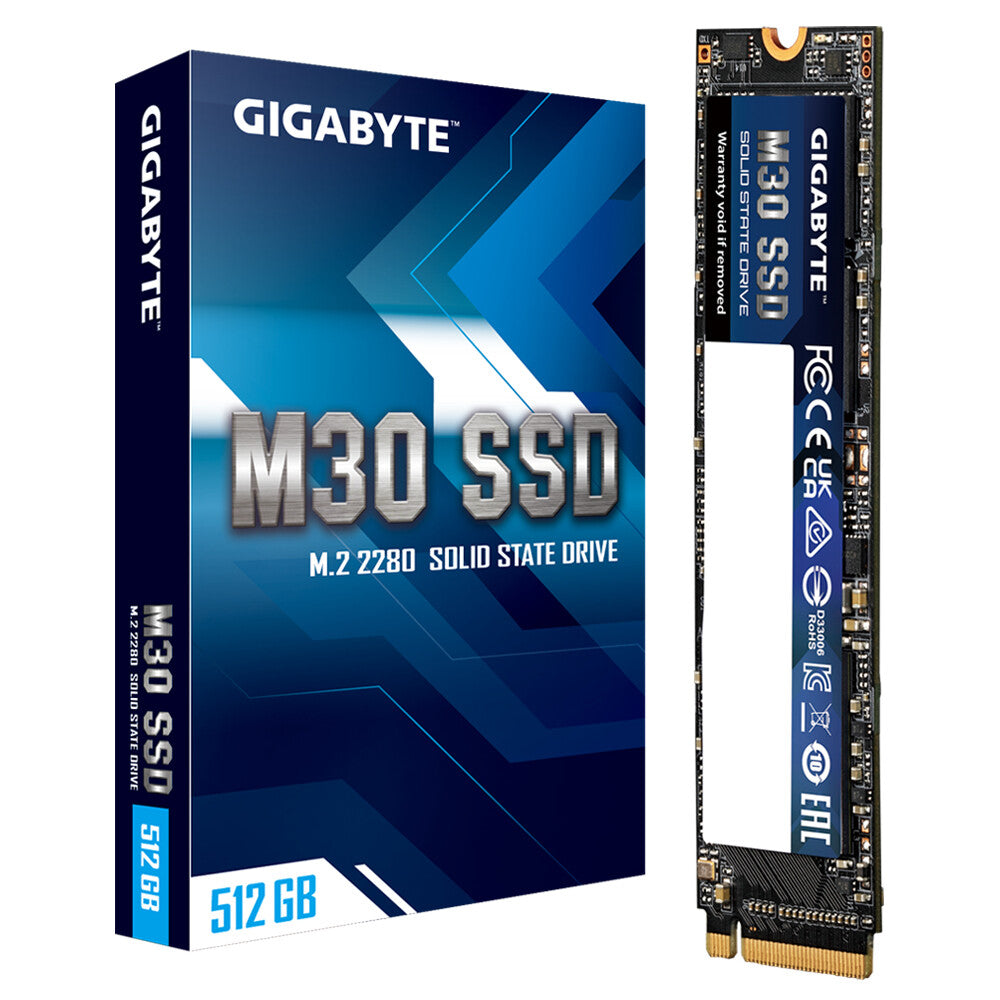 Gigabyte M30 - PCI Express 3.0 3D TLC NAND NVMe M.2 SSD - 512 GB