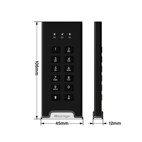 iStorage diskAshur M2 PIN External solid state drive - 120 GB