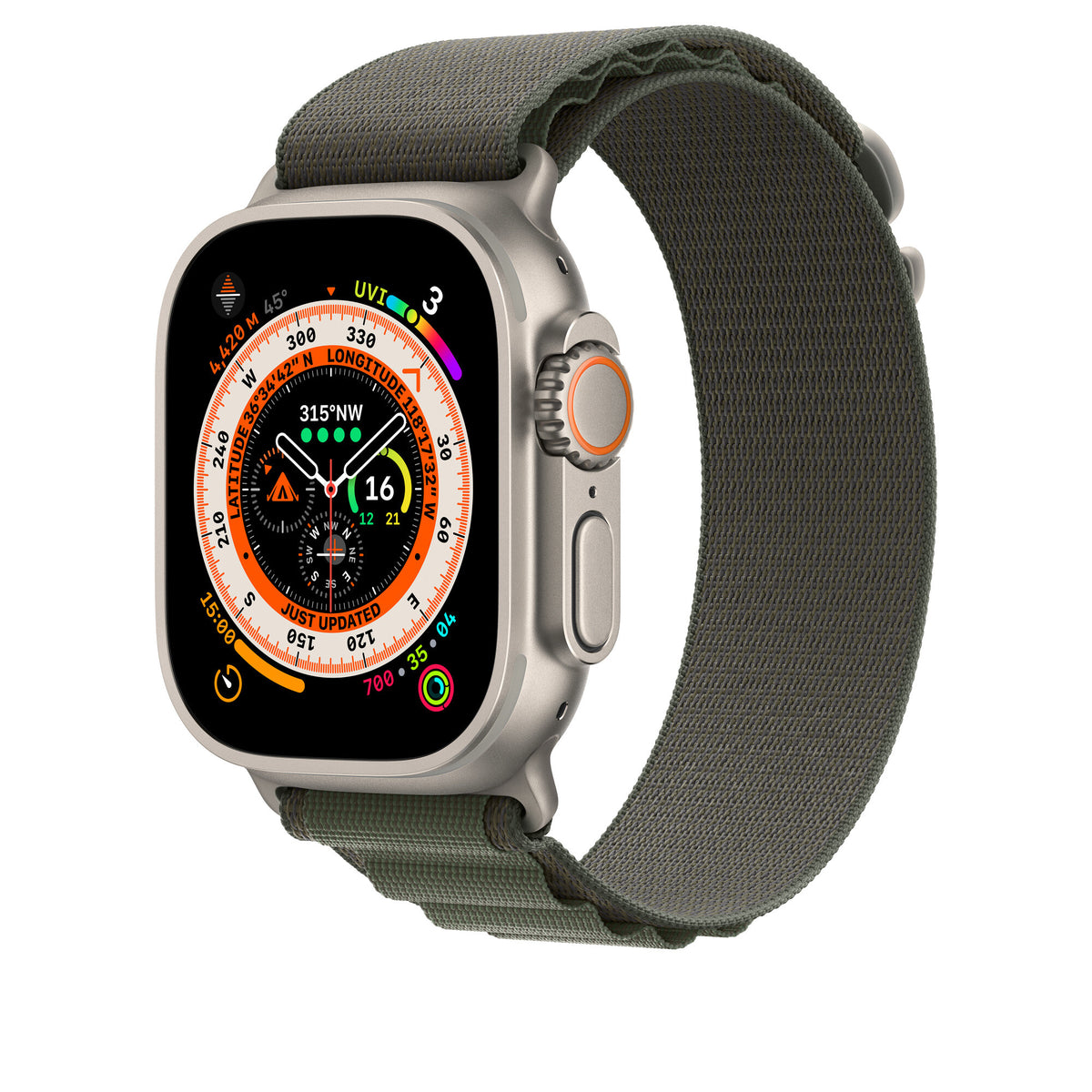 Apple MQE43ZM/A - 49mm Green Alpine Loop - Large