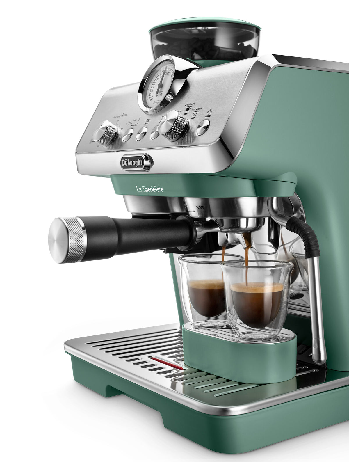 De’Longhi La Specialista Arte Compact - Manual Bean to Cup Coffee Machine in Green