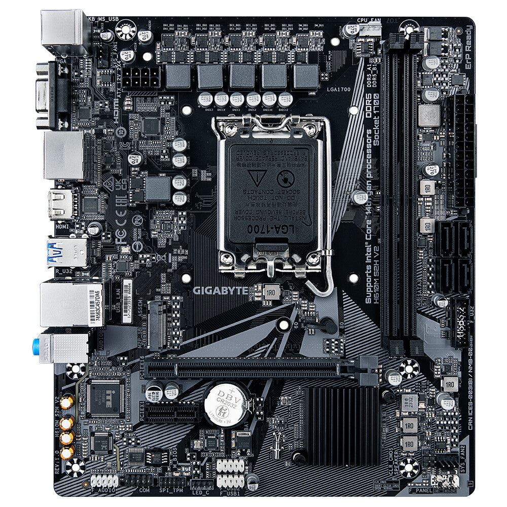 Gigabyte H610M S2H V2 ATX motherboard - Intel H610 LGA 1700