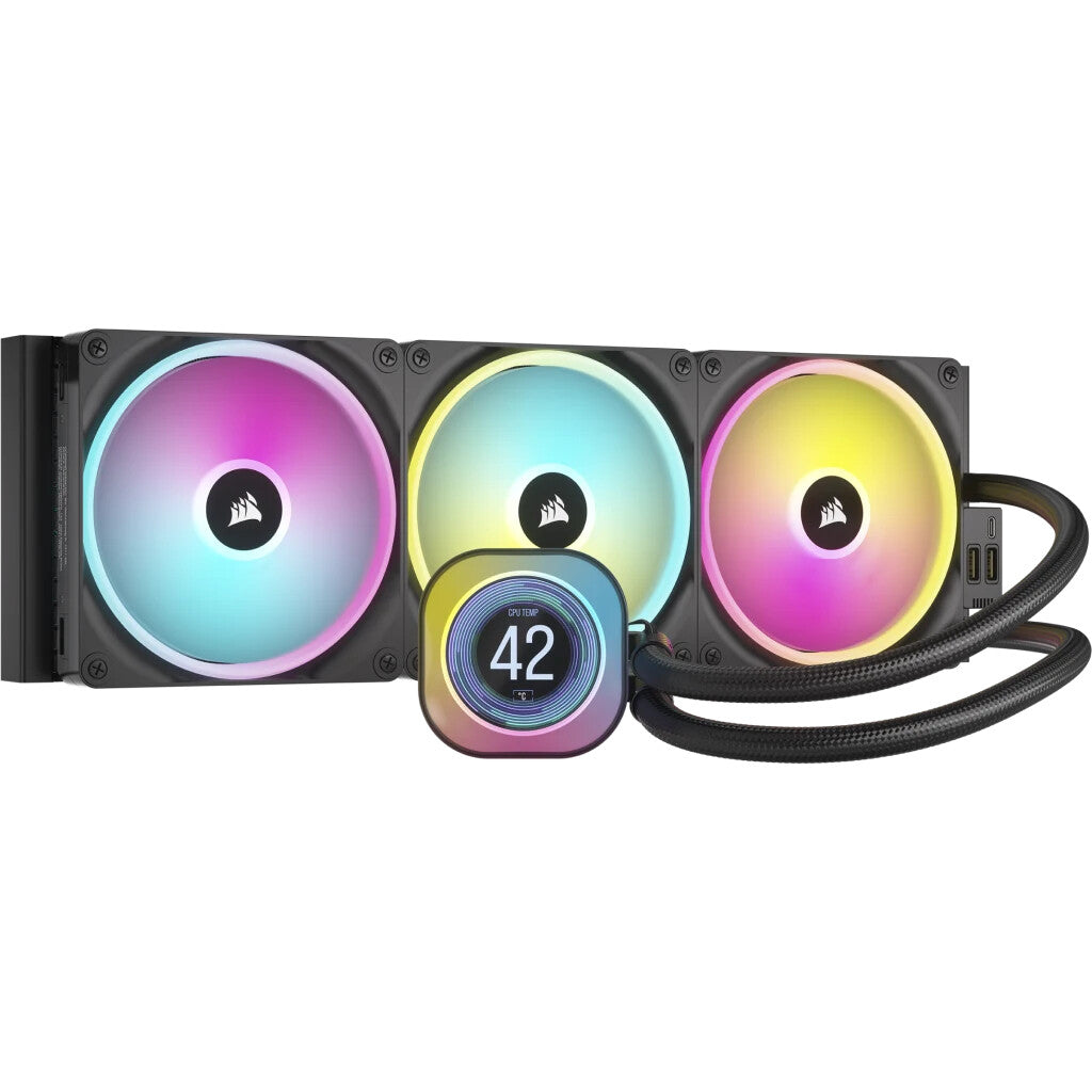 Corsair iCUE LINK H170i LCD - Liquid Processor Cooler in Black - 420mm