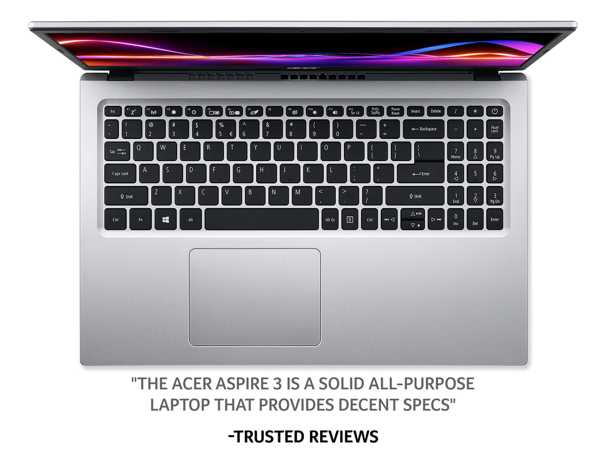 Acer Aspire 3 Laptop - 39.6 cm (15.6&quot;) - Intel® Core™ i7-1165G7 - 16 GB DDR4-SDRAM - 1 TB SSD - Wi-Fi 5 - Windows 11 Home - Silver