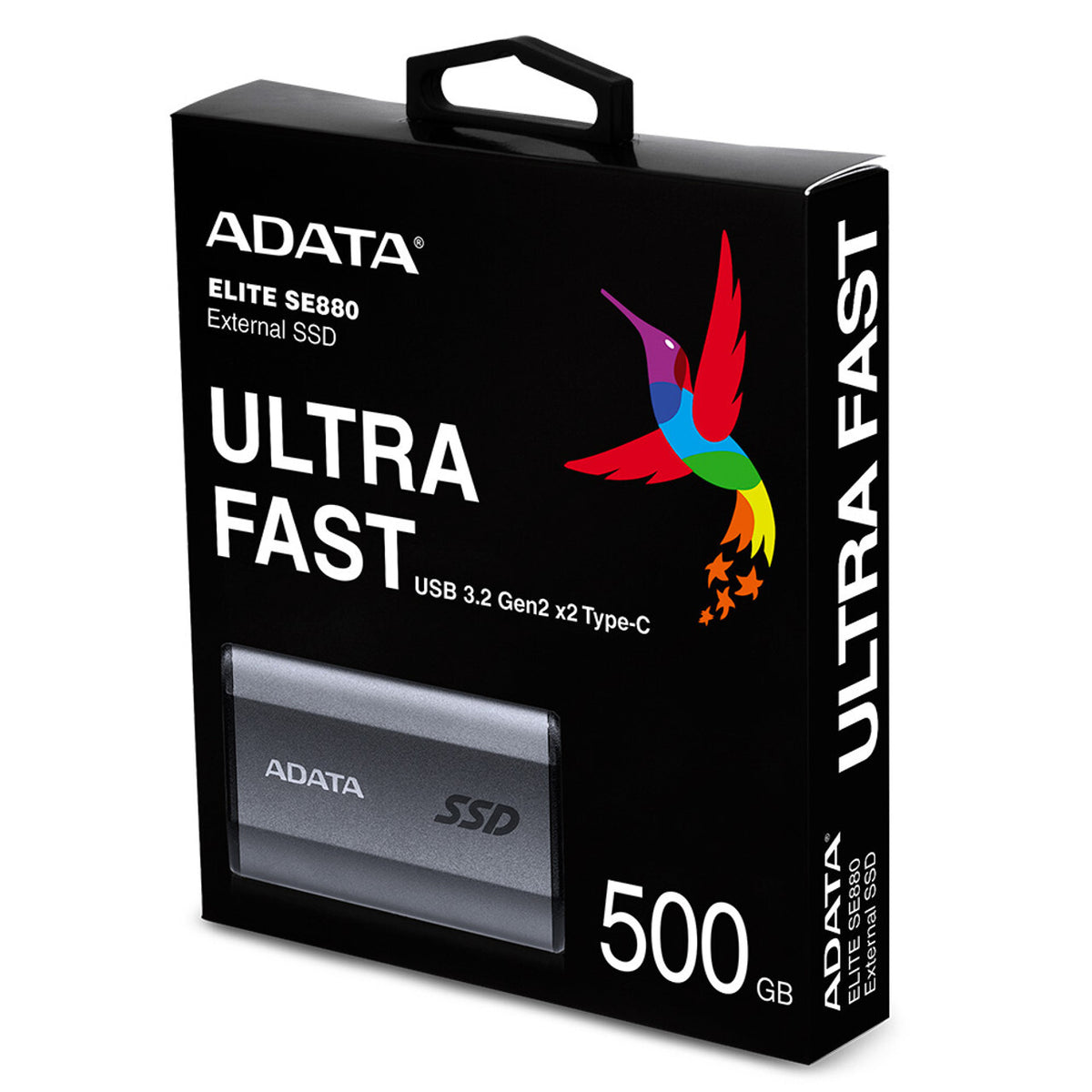 ADATA SE880 - USB Type-C External SSD in Grey - 500 GB