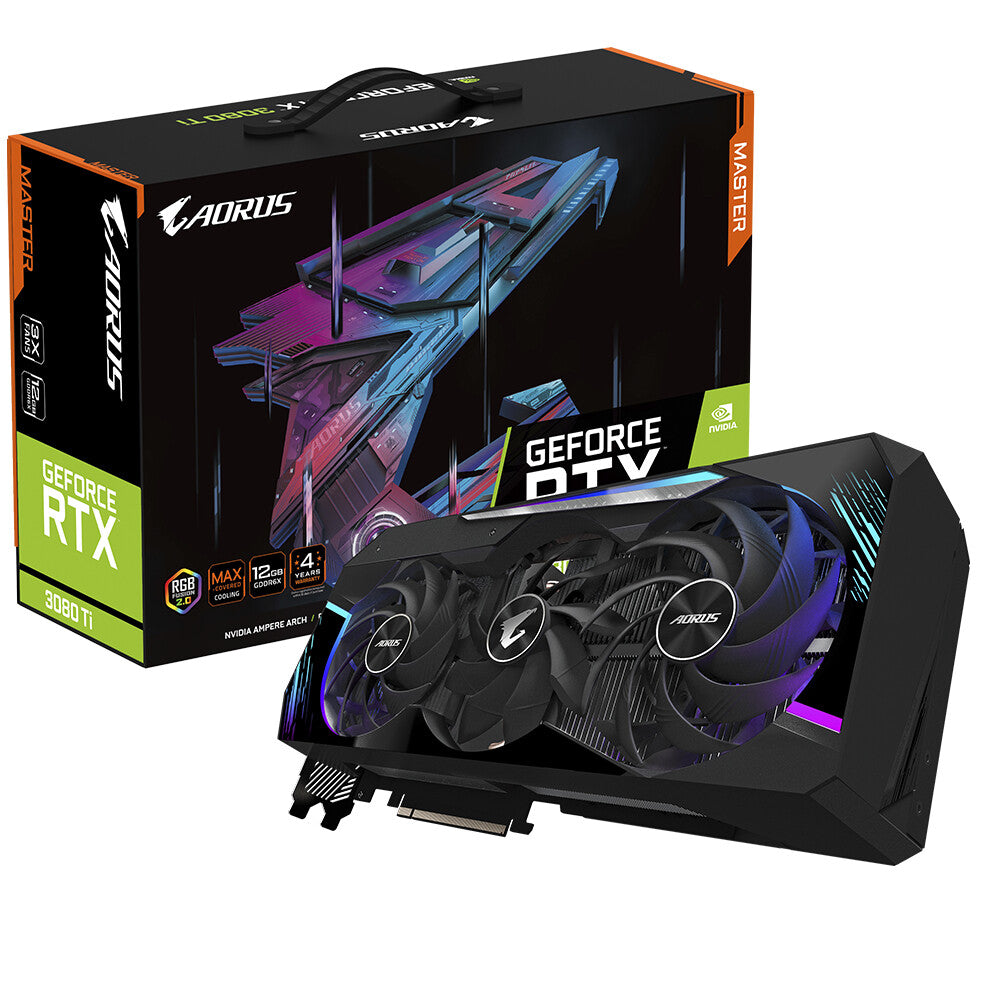 GIGABYTE AORUS MASTER - NVIDIA 12 GB GDDR6X GeForce RTX 3080 Ti graphics card