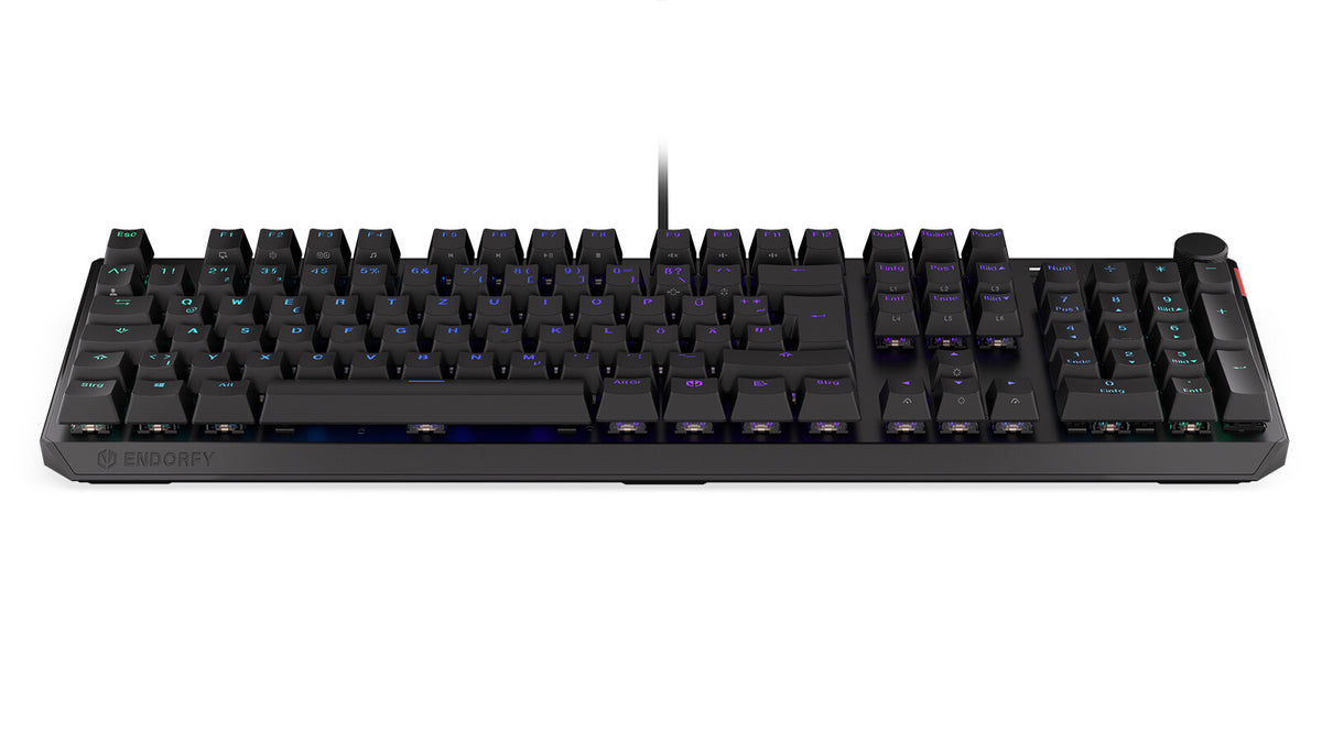 ENDORFY Thock - USB Wired RGB Mechanical Keyboard in Black (QWERTZ German)