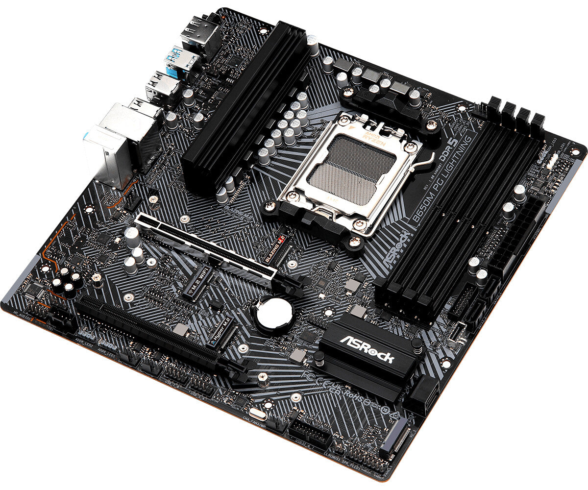 Asrock B650M PG Lightning micro ATX motherboard - AMD B650 Socket AM5