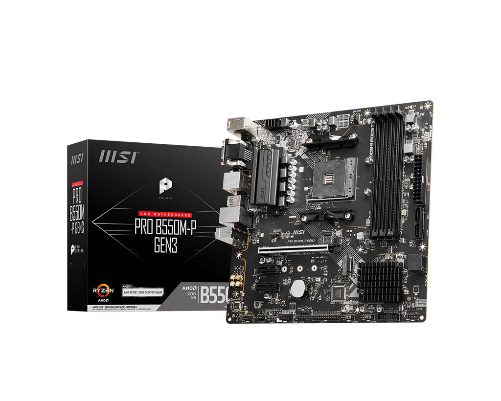 MSI PRO B550M-P GEN3 micro ATX motherboard - AMD B550 Socket AM4