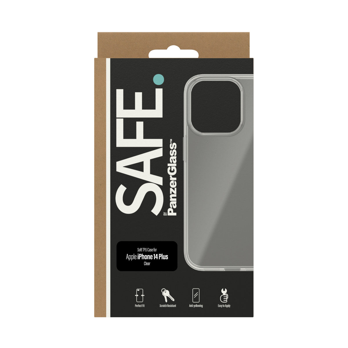 PanzerGlass SAFE. mobile phone case for iPhone 14 Plus in Transparent